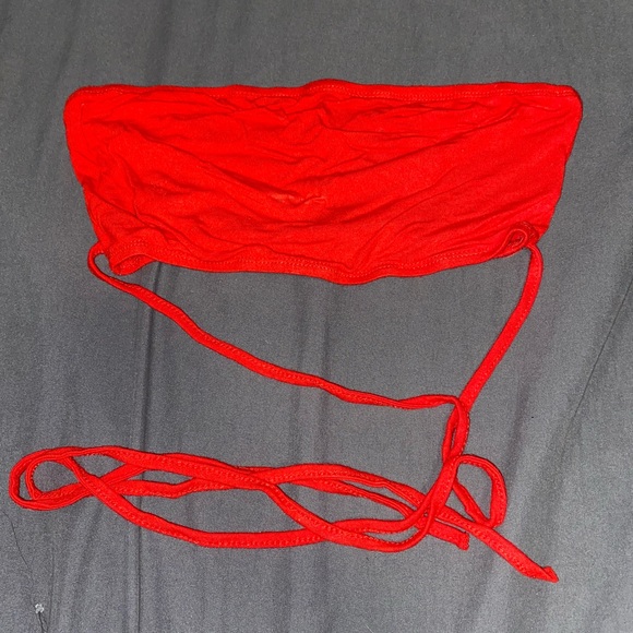 SHEIN XS red strappy tube top - Picture 3 of 3